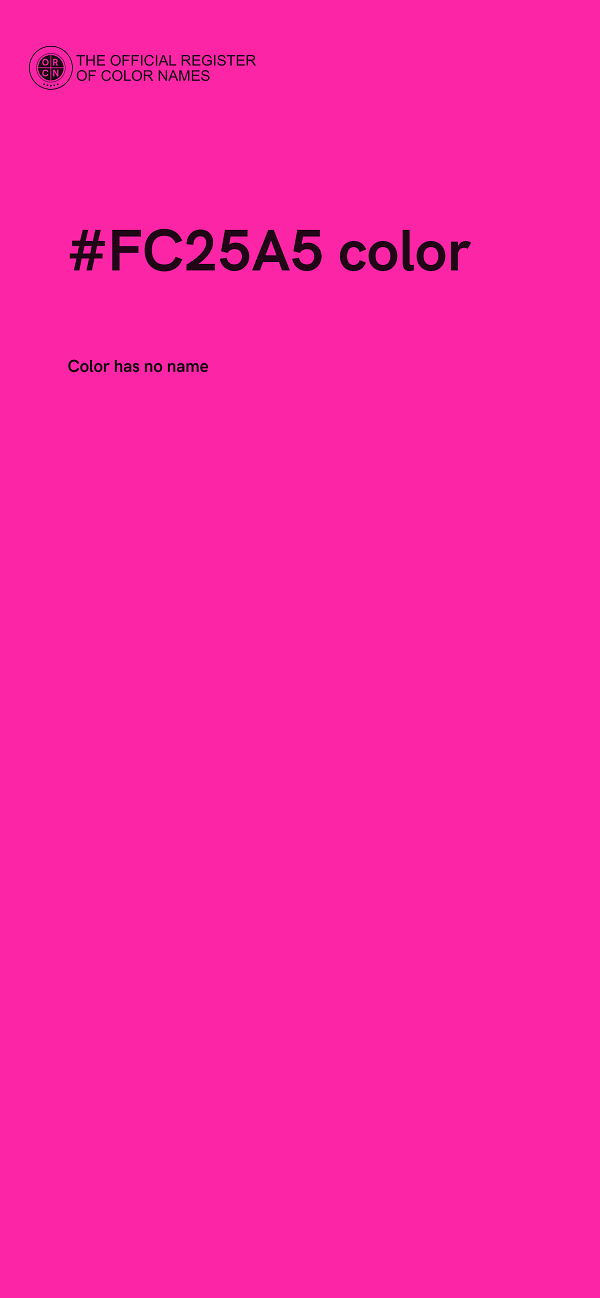 #FC25A5 color image