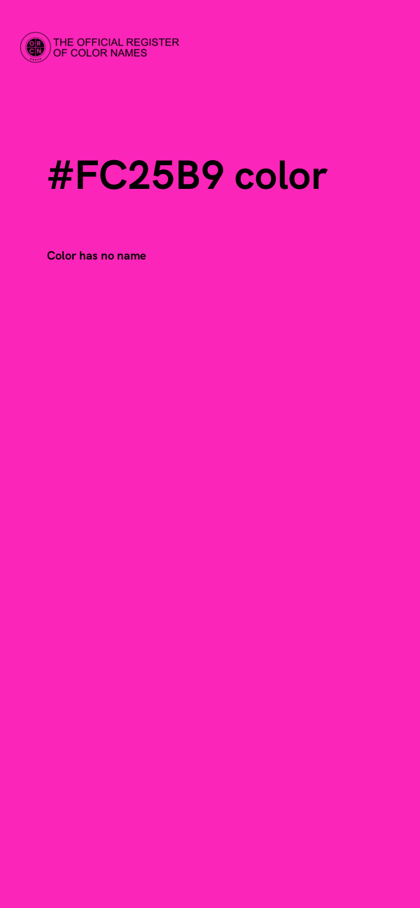 #FC25B9 color image