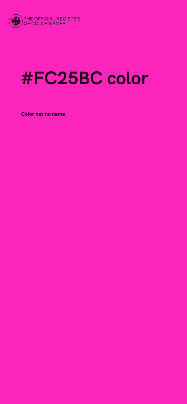 #FC25BC color image