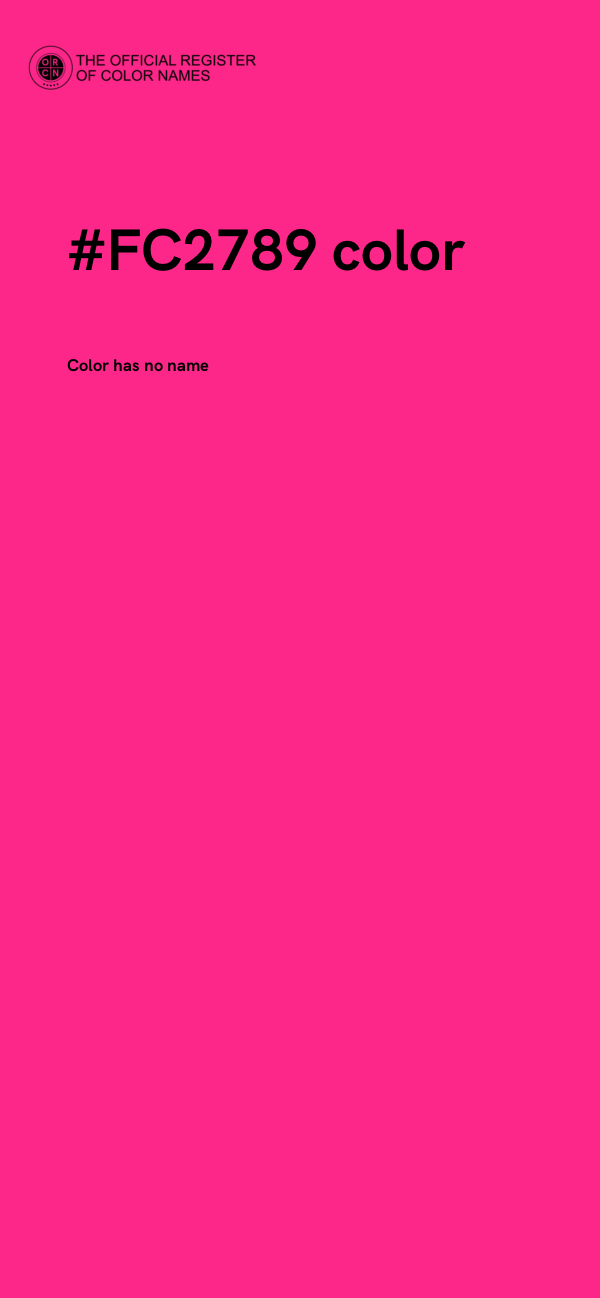 #FC2789 color image