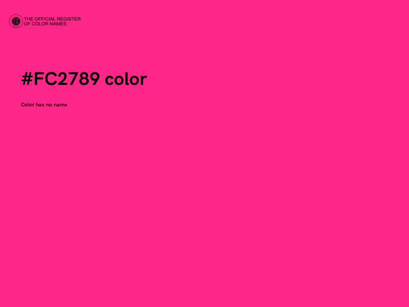 #FC2789 color image
