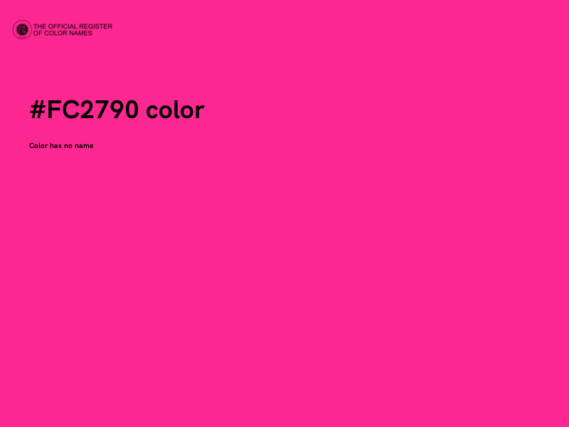 #FC2790 color image
