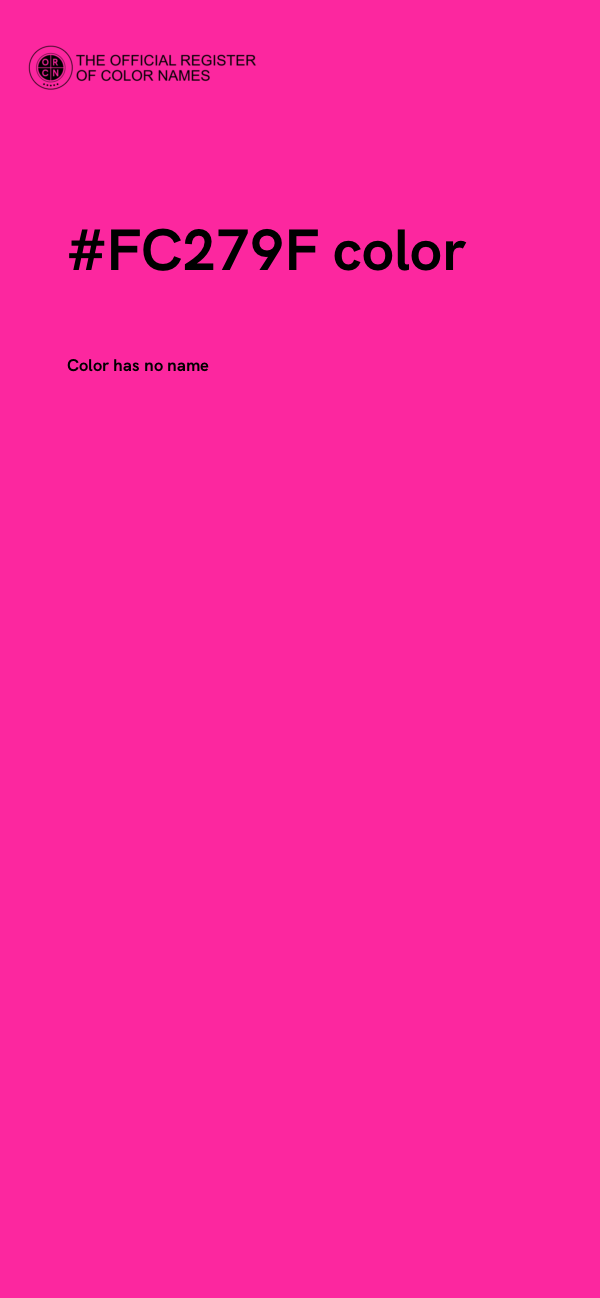 #FC279F color image