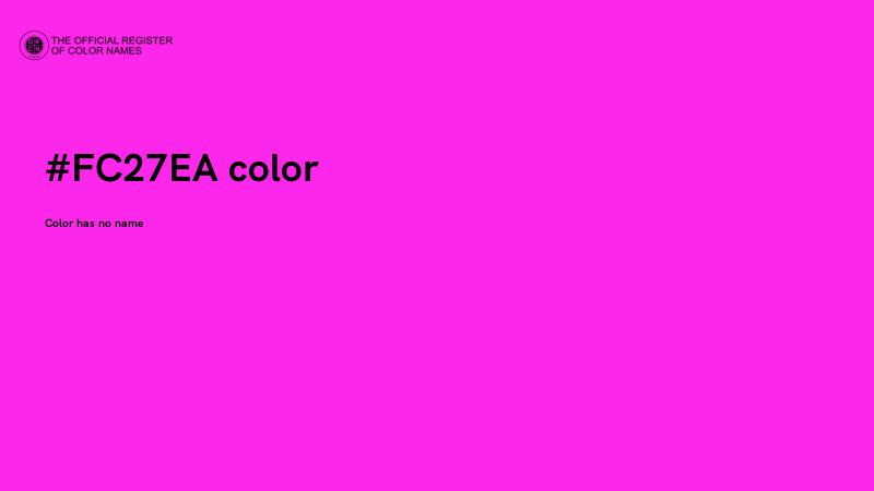 #FC27EA color image