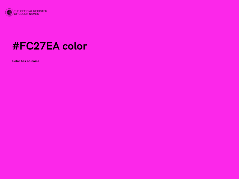 #FC27EA color image