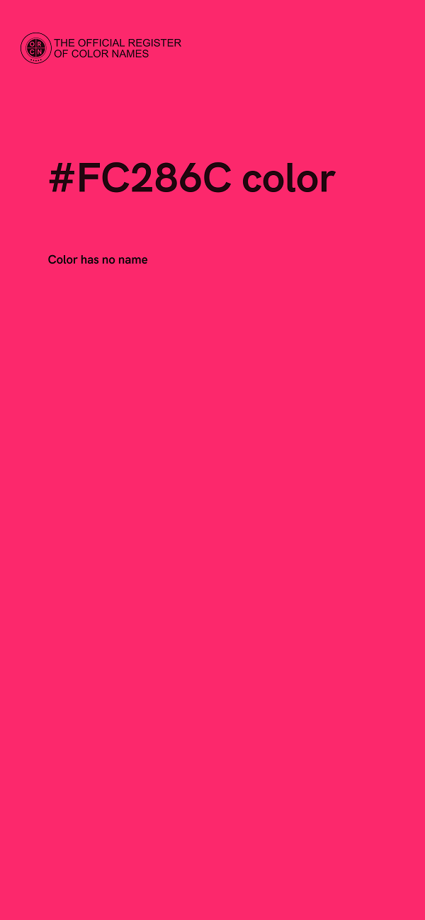 #FC286C color image