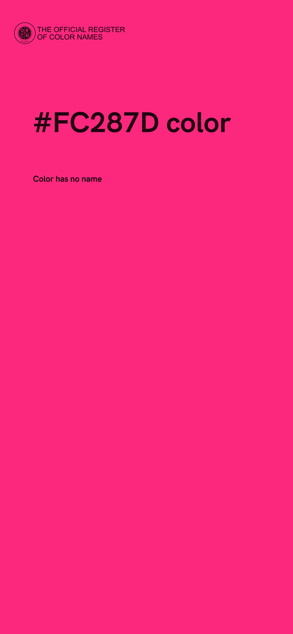 #FC287D color image