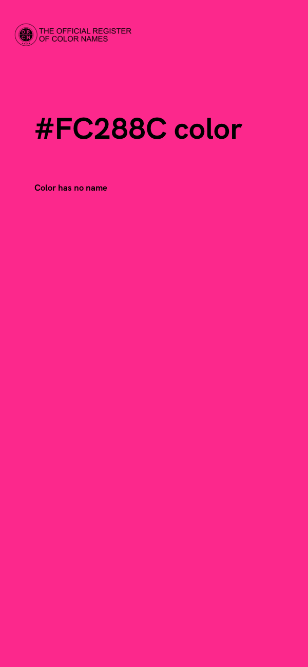 #FC288C color image
