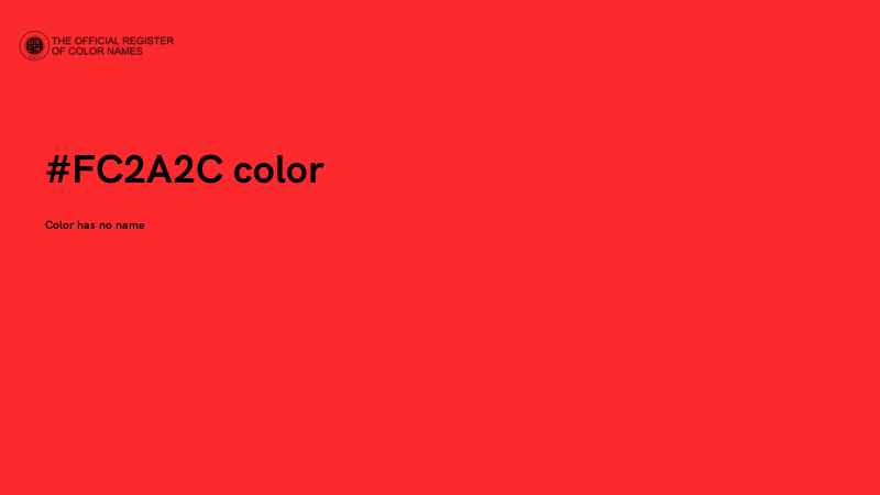 #FC2A2C color image