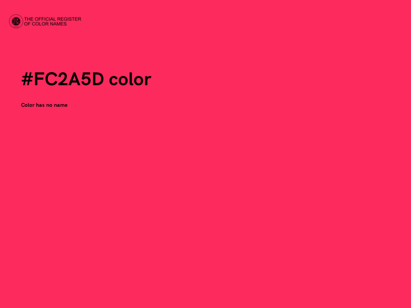 #FC2A5D color image
