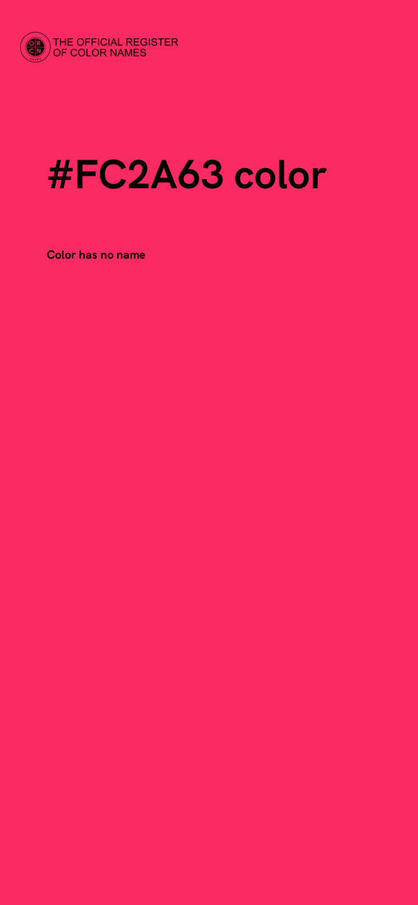 #FC2A63 color image