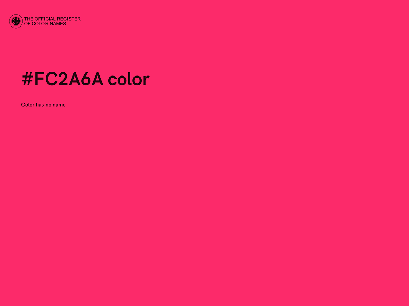 #FC2A6A color image