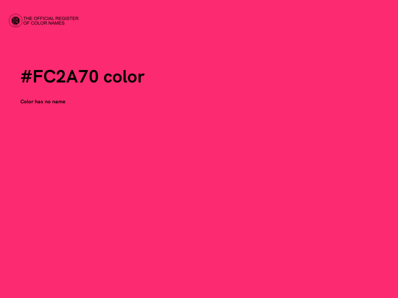 #FC2A70 color image
