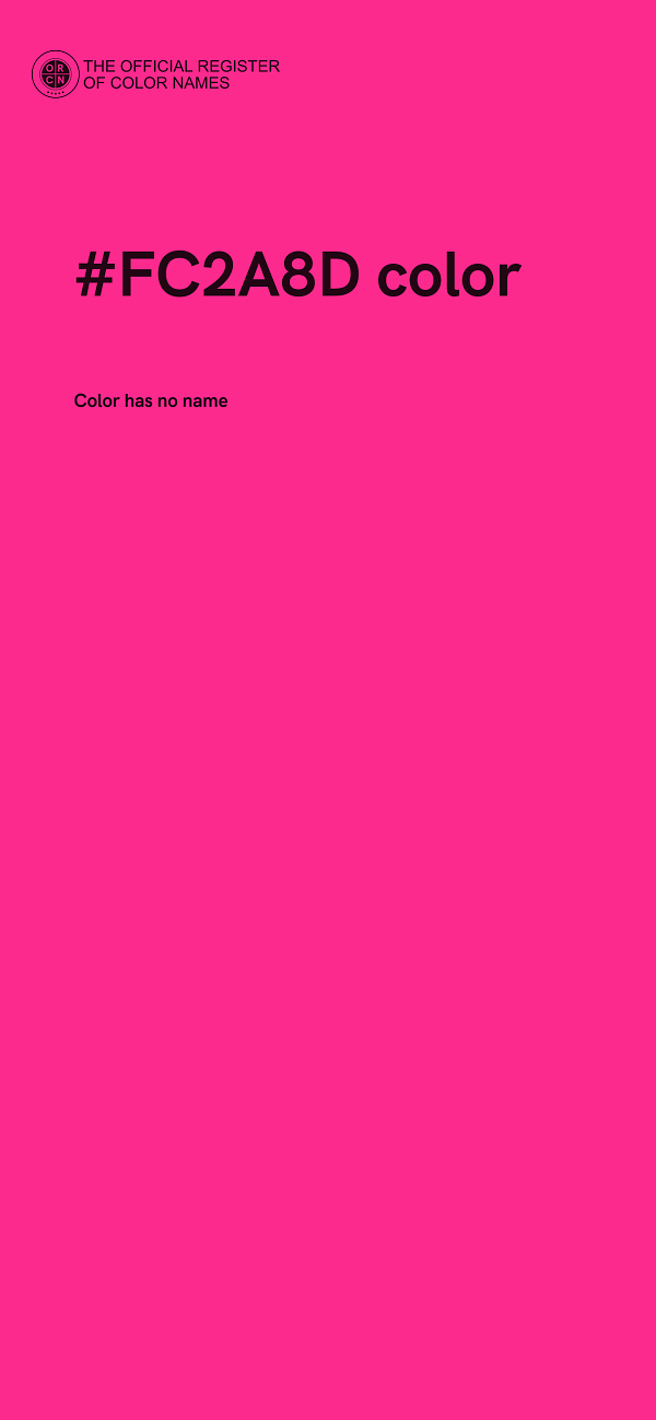 #FC2A8D color image