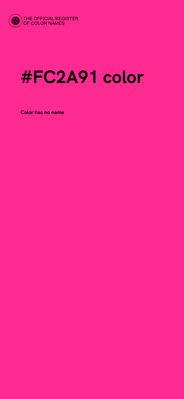 #FC2A91 color image