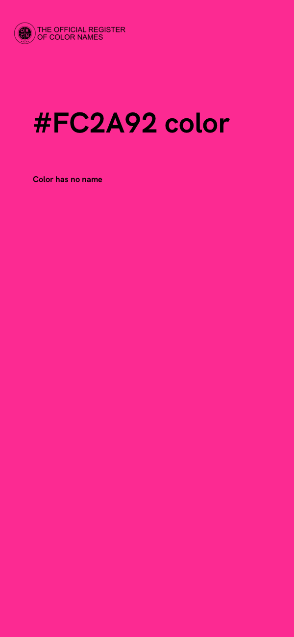 #FC2A92 color image