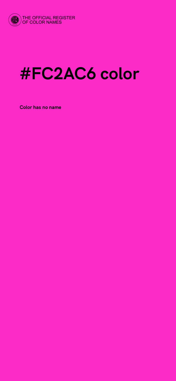 #FC2AC6 color image