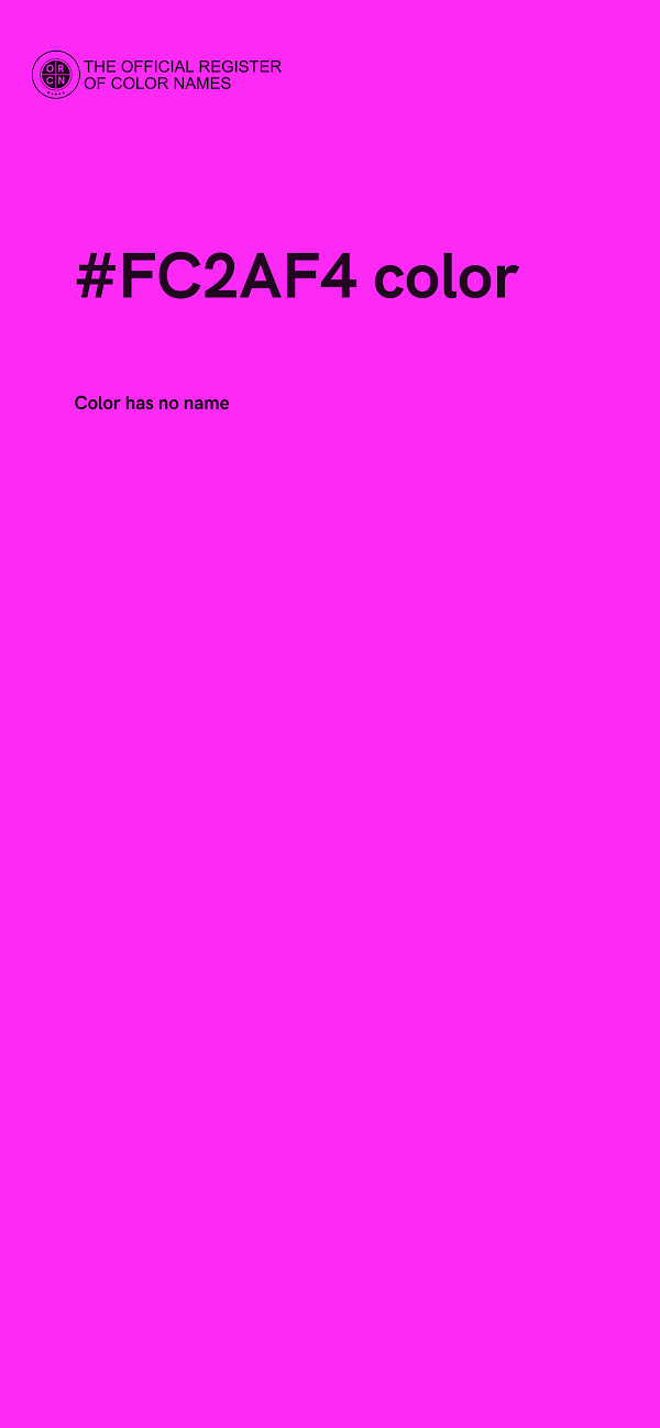 #FC2AF4 color image