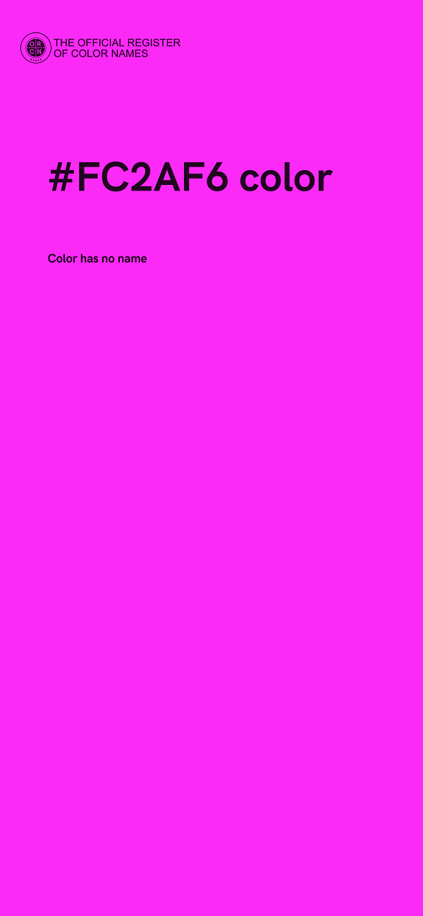 #FC2AF6 color image