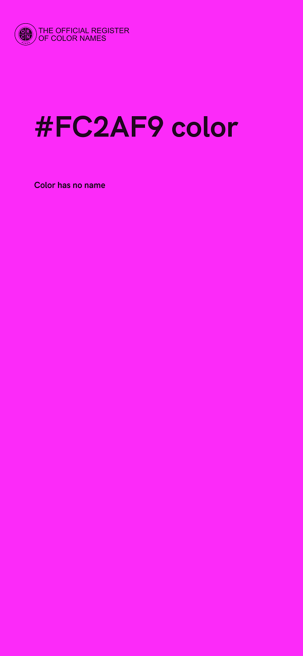#FC2AF9 color image