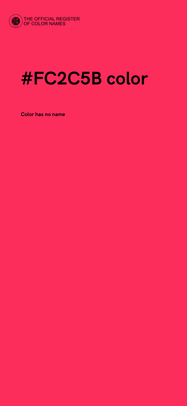 #FC2C5B color image