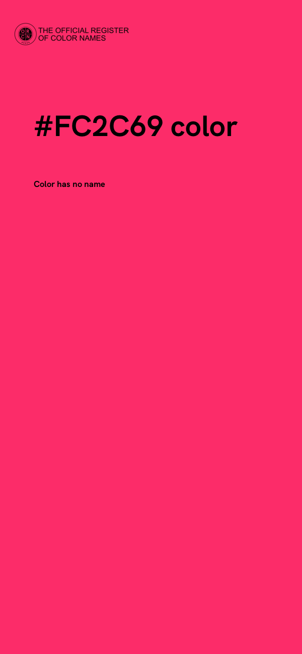 #FC2C69 color image