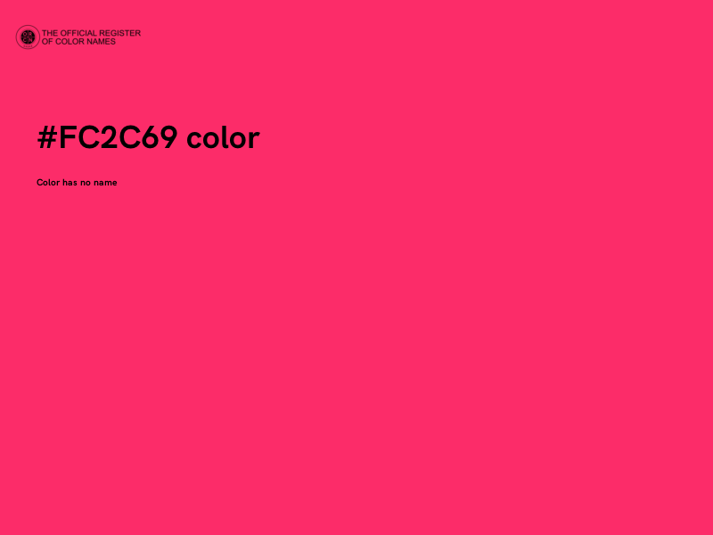 #FC2C69 color image
