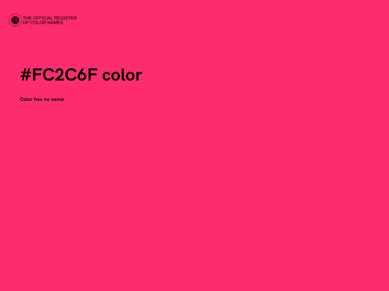 #FC2C6F color image