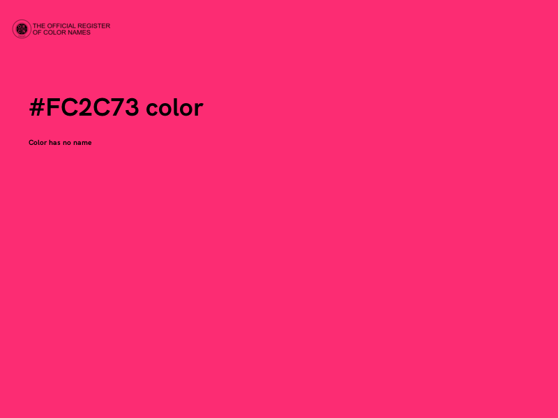 #FC2C73 color image