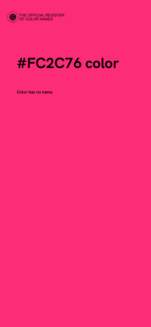 #FC2C76 color image
