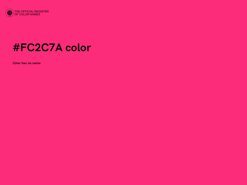#FC2C7A color image