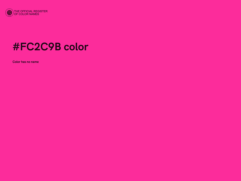 #FC2C9B color image