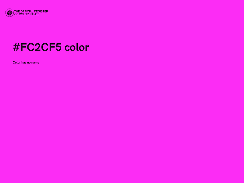 #FC2CF5 color image