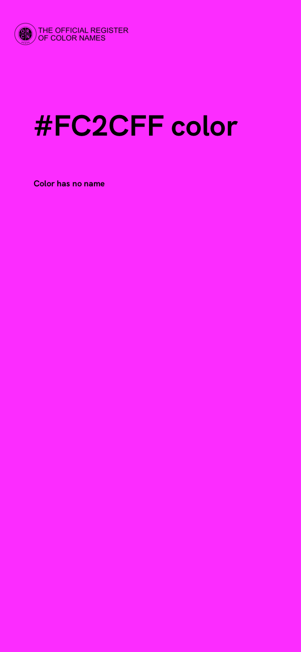 #FC2CFF color image