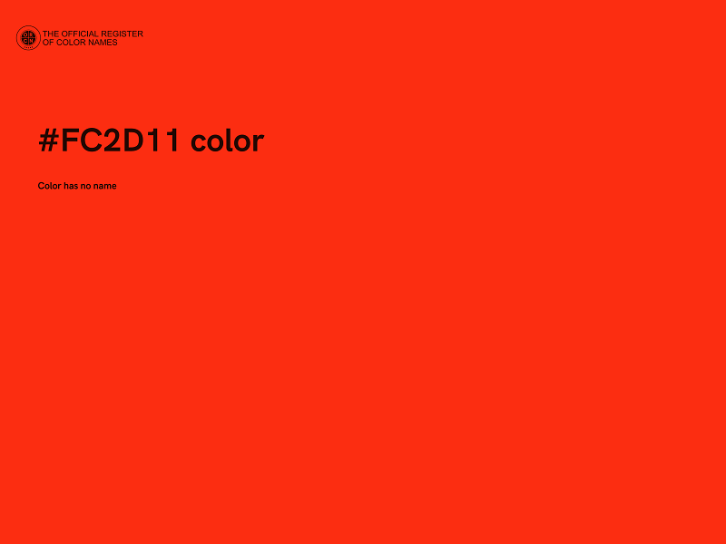 #FC2D11 color image