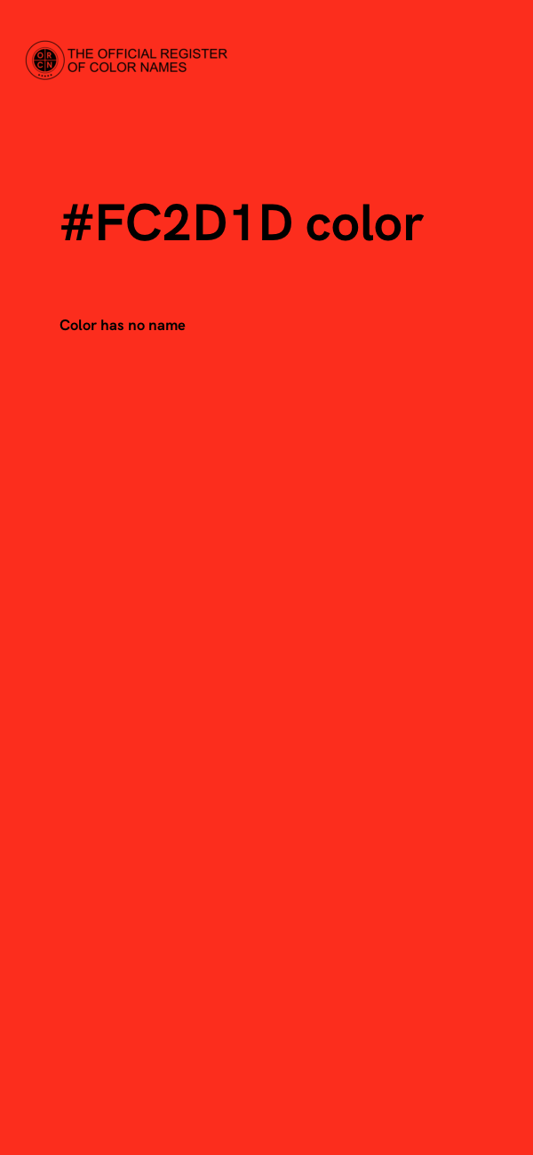 #FC2D1D color image