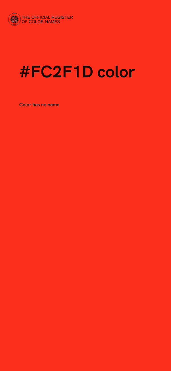 #FC2F1D color image