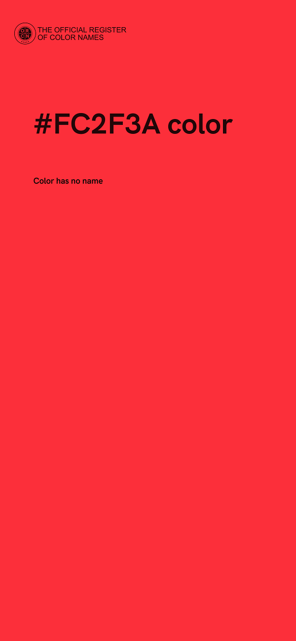 #FC2F3A color image