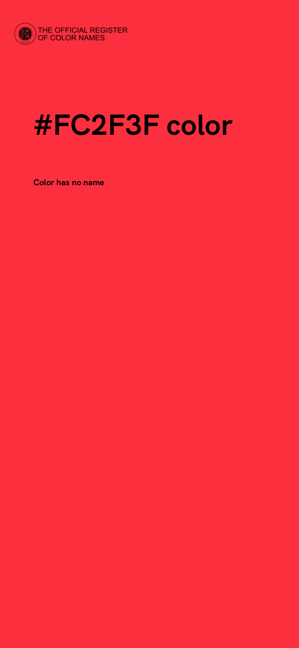 #FC2F3F color image
