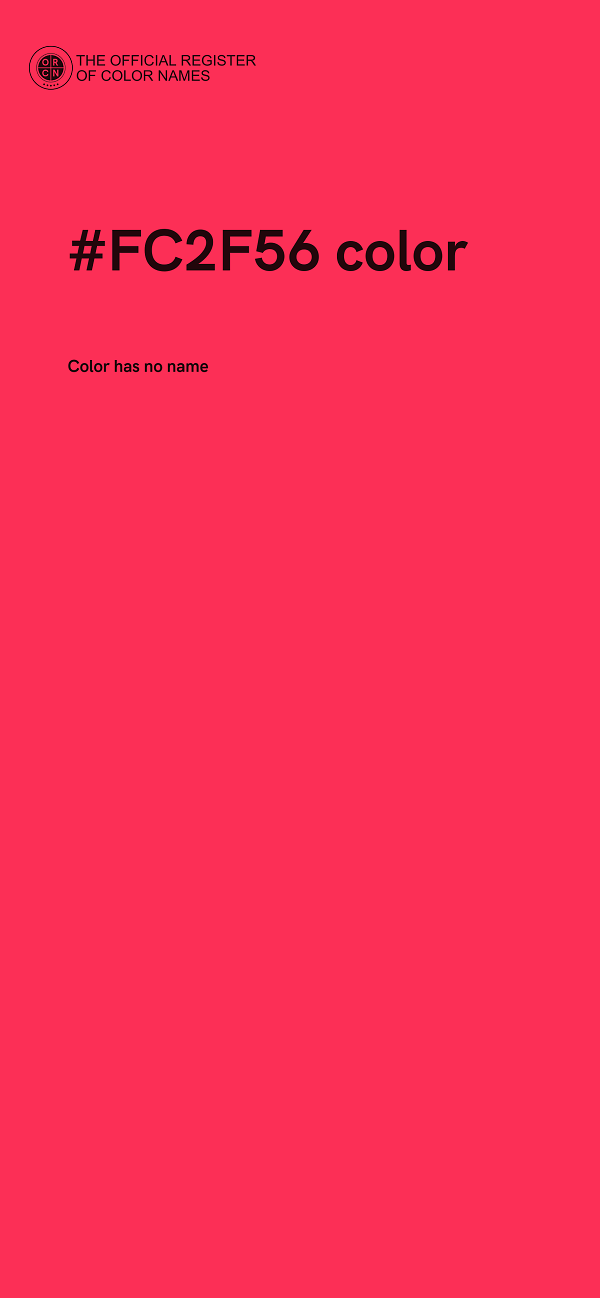 #FC2F56 color image