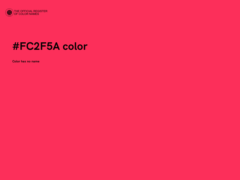 #FC2F5A color image