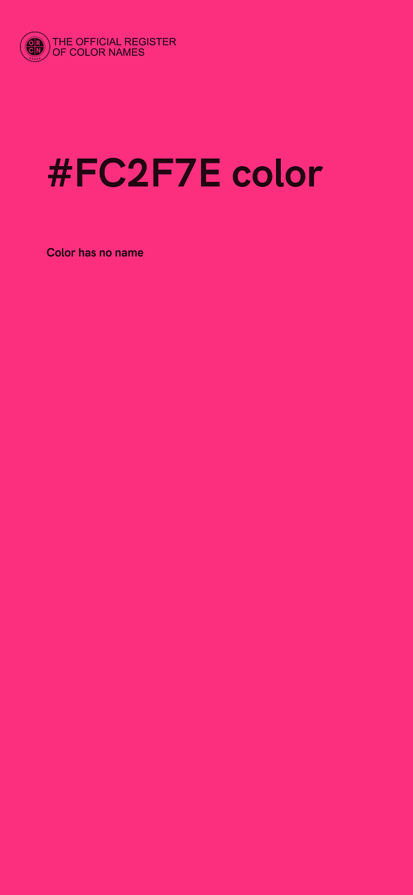#FC2F7E color image