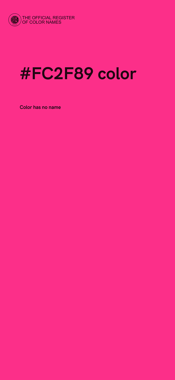 #FC2F89 color image