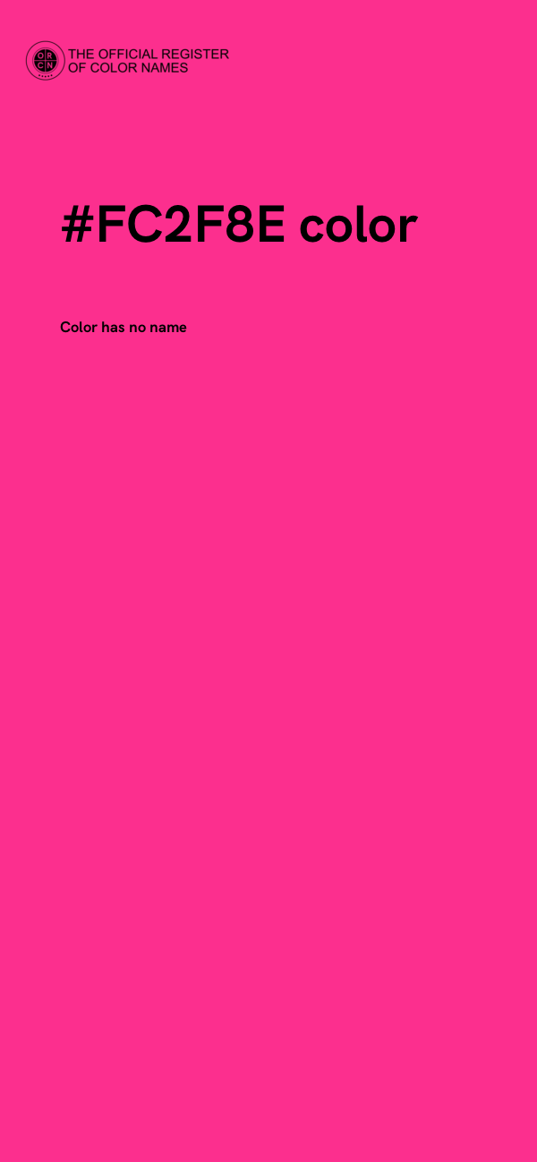 #FC2F8E color image