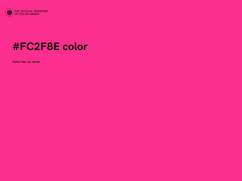 #FC2F8E color image