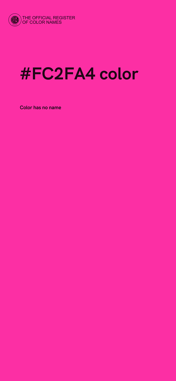 #FC2FA4 color image
