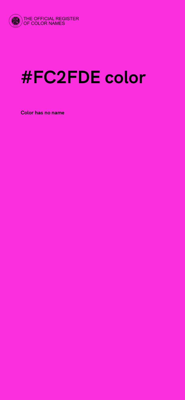 #FC2FDE color image