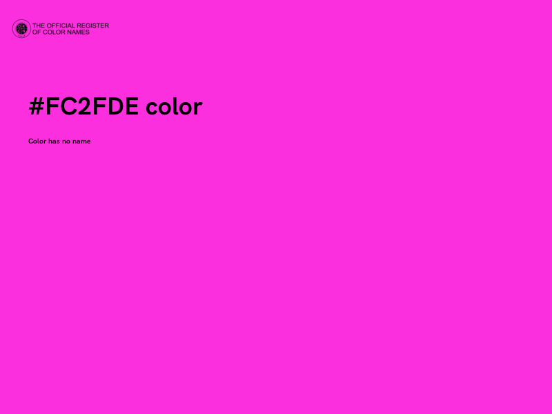#FC2FDE color image