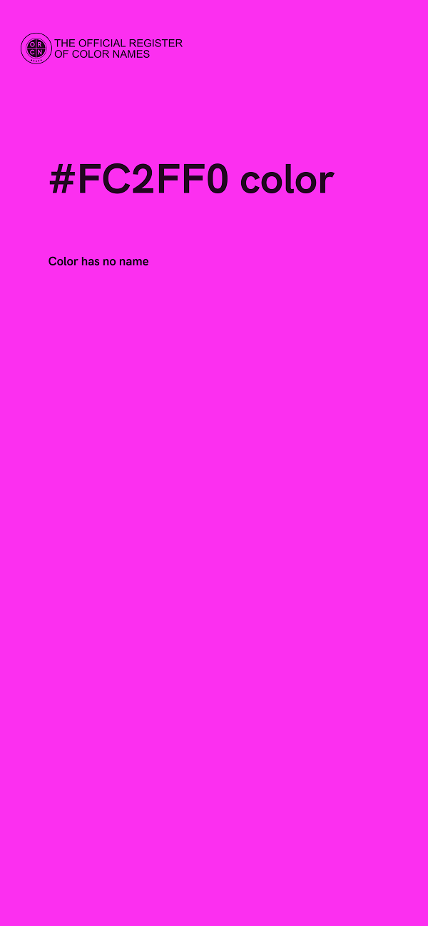 #FC2FF0 color image