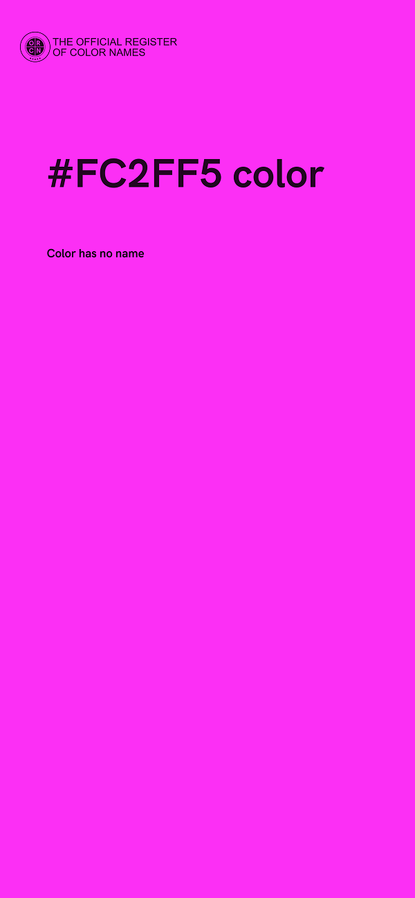 #FC2FF5 color image